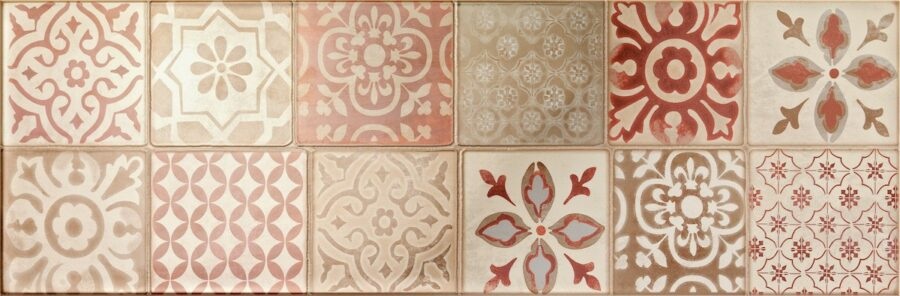 Dekor Ragno Frame cream patchwork 25x76