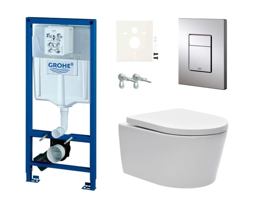 Cenovo zvýhodnený závesný WC set Grohe do ľahkých stien /