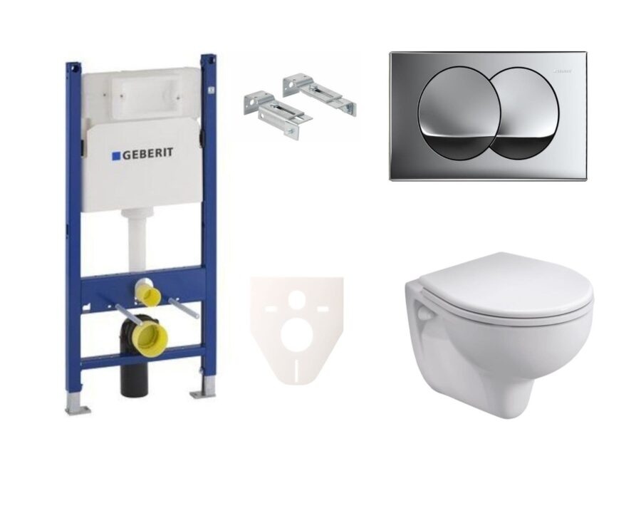 Cenovo zvýhodnený závesný WC set Geberit do ľahkých stien /