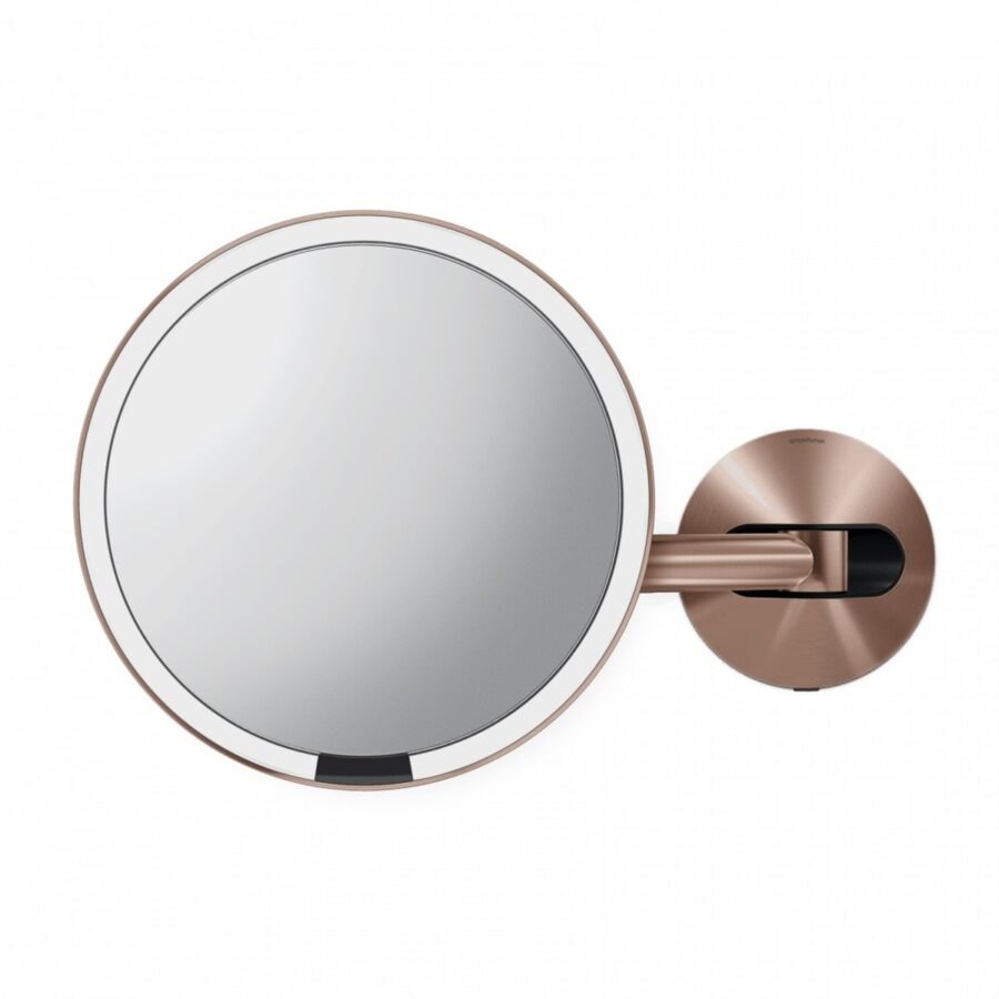 Kozmetické zrkadielko Simplehuman Wall Rose Gold